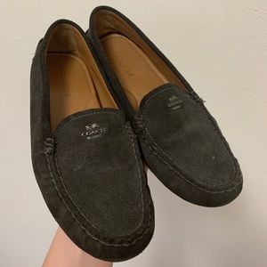 Coach grey suede loafers 8.5 Style Amber